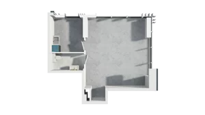 Lokal użytkowy 49,27 m², oferta nr H3-U-1-4, Heyki City ATAL - lokale użytkowe, Szczecin, Prawobrzeże, Międzyodrze, ul. Leona Heyki