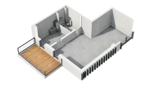 Lokal użytkowy 63,10 m², oferta nr H3-U-1-3, Heyki City ATAL - lokale użytkowe, Szczecin, Prawobrzeże, Międzyodrze, ul. Leona Heyki