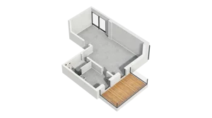 Lokal użytkowy 63,10 m², oferta nr H3-U-1-3, Heyki City ATAL - lokale użytkowe, Szczecin, Prawobrzeże, Międzyodrze, ul. Leona Heyki