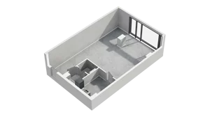 Lokal użytkowy 57,53 m², oferta nr H4-U-1-2, Heyki City ATAL - lokale użytkowe, Szczecin, Prawobrzeże, Międzyodrze, ul. Leona Heyki