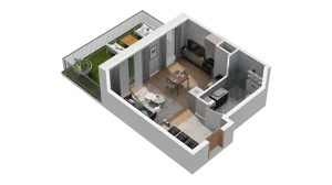 1 pokój, mieszkanie 29,52 m², piętro 2, oferta nr A1.2.11, ATAL Ruczaj, Kraków, Łagiewniki-Borek Fałęcki, Borek Fałęcki, ul. Obozowa