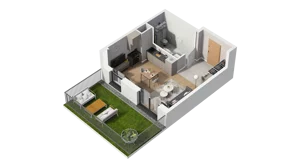 1 pokój, mieszkanie 29,52 m², piętro 2, oferta nr A1.2.11, ATAL Ruczaj, Kraków, Łagiewniki-Borek Fałęcki, Borek Fałęcki, ul. Obozowa