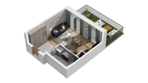 1 pokój, mieszkanie 29,52 m², piętro 2, oferta nr A1.2.11, ATAL Ruczaj, Kraków, Łagiewniki-Borek Fałęcki, Borek Fałęcki, ul. Obozowa