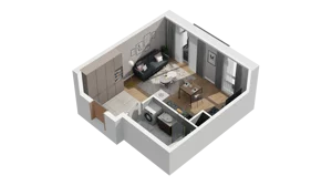 1 pokój, mieszkanie 29,52 m², piętro 1, oferta nr A1.1.07, ATAL Ruczaj, Kraków, Łagiewniki-Borek Fałęcki, Borek Fałęcki, ul. Obozowa