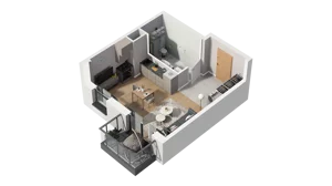 1 pokój, mieszkanie 29,52 m², piętro 3, oferta nr A1.3.15, ATAL Ruczaj, Kraków, Łagiewniki-Borek Fałęcki, Borek Fałęcki, ul. Obozowa