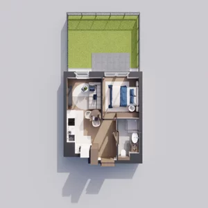 1 pokój, mieszkanie 31,10 m², parter, oferta nr A2.0.94, ATAL Floriana, Szczecin, Śródmieście, Łasztownia, św. Floriana