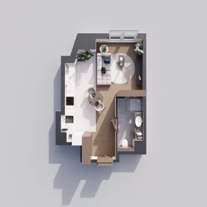 1 pokój, mieszkanie 33,40 m², piętro 1, oferta nr A1.1.08, ATAL Floriana, Szczecin, Śródmieście, Łasztownia, św. Floriana