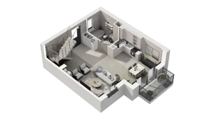 2 pokoje, apartament 74,20 m², piętro 1, oferta nr 16D.2, Przystań Sobieszewo, Gdańsk, Wyspa Sobieszewska, ul. Narcyzowa