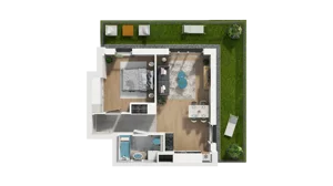 2 pokoje, mieszkanie 39,94 m², piętro 1, oferta nr A6.1.62, ATAL Ruczaj, Kraków, Łagiewniki-Borek Fałęcki, Borek Fałęcki, ul. Obozowa