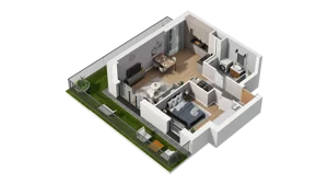 2 pokoje, mieszkanie 39,94 m², piętro 1, oferta nr A6.1.62, ATAL Ruczaj, Kraków, Łagiewniki-Borek Fałęcki, Borek Fałęcki, ul. Obozowa