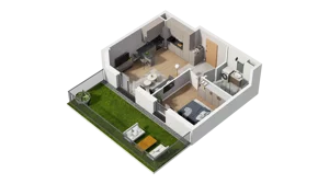2 pokoje, mieszkanie 41,71 m², piętro 2, oferta nr A4.2.14, ATAL Ruczaj, Kraków, Łagiewniki-Borek Fałęcki, Borek Fałęcki, ul. Obozowa