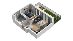 2 pokoje, mieszkanie 41,71 m², piętro 2, oferta nr A4.2.14, ATAL Ruczaj, Kraków, Łagiewniki-Borek Fałęcki, Borek Fałęcki, ul. Obozowa
