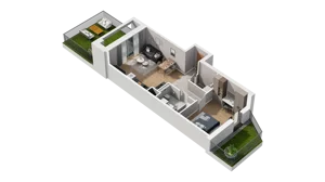 2 pokoje, mieszkanie 50,37 m², parter, oferta nr A4.0.01, ATAL Ruczaj, Kraków, Łagiewniki-Borek Fałęcki, Borek Fałęcki, ul. Obozowa