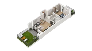 2 pokoje, mieszkanie 50,37 m², parter, oferta nr A4.0.01, ATAL Ruczaj, Kraków, Łagiewniki-Borek Fałęcki, Borek Fałęcki, ul. Obozowa