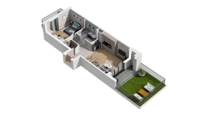 2 pokoje, mieszkanie 50,37 m², parter, oferta nr A4.0.01, ATAL Ruczaj, Kraków, Łagiewniki-Borek Fałęcki, Borek Fałęcki, ul. Obozowa