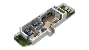 2 pokoje, mieszkanie 50,37 m², parter, oferta nr A4.0.01, ATAL Ruczaj, Kraków, Łagiewniki-Borek Fałęcki, Borek Fałęcki, ul. Obozowa