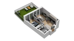 2 pokoje, mieszkanie 39,94 m², piętro 1, oferta nr A6.1.62, ATAL Ruczaj, Kraków, Łagiewniki-Borek Fałęcki, Borek Fałęcki, ul. Obozowa