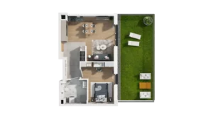 2 pokoje, mieszkanie 53,30 m², parter, oferta nr A5.0.38, ATAL Ruczaj, Kraków, Łagiewniki-Borek Fałęcki, Borek Fałęcki, ul. Obozowa