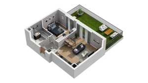 2 pokoje, mieszkanie 46,05 m², parter, oferta nr A6.0.59, ATAL Ruczaj, Kraków, Łagiewniki-Borek Fałęcki, Borek Fałęcki, ul. Obozowa