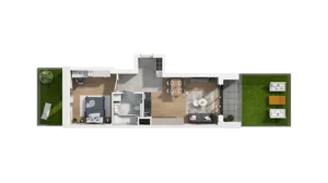 2 pokoje, mieszkanie 46,55 m², piętro 1, oferta nr A6.1.63, ATAL Ruczaj, Kraków, Łagiewniki-Borek Fałęcki, Borek Fałęcki, ul. Obozowa