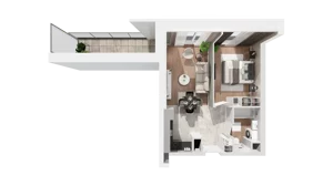 2 pokoje, mieszkanie 41,10 m², piętro 16, oferta nr C-16-179C, ATAL Olimpijska, Katowice, Bogucice, ul. Olimpijska / al. Korfantego