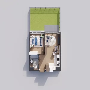 2 pokoje, mieszkanie 37,20 m², piętro 1, oferta nr A1.1.09, ATAL Floriana, Szczecin, Śródmieście, Łasztownia, św. Floriana