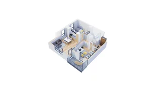3 pokoje, mieszkanie 56,07 m², piętro 12, oferta nr 2.A95, Niebieski Bursztyn II, Reda, ul. Bosmańska