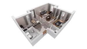 3 pokoje, mieszkanie 71,39 m², piętro 2, oferta nr 5.02.D10, Ogrody Andersa, Gliwice, Wojska Polskiego, ul. Leopolda Okulickiego