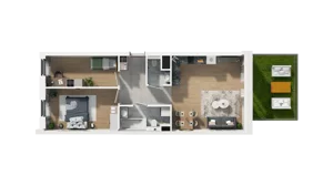 3 pokoje, mieszkanie 58,36 m², piętro 1, oferta nr A2.1.34, ATAL Ruczaj, Kraków, Łagiewniki-Borek Fałęcki, Borek Fałęcki, ul. Obozowa