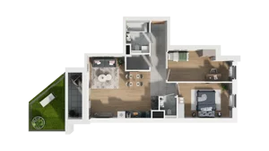 3 pokoje, mieszkanie 63,02 m², parter, oferta nr A3.0.50, ATAL Ruczaj, Kraków, Łagiewniki-Borek Fałęcki, Borek Fałęcki, ul. Obozowa