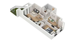 3 pokoje, mieszkanie 63,02 m², parter, oferta nr A3.0.50, ATAL Ruczaj, Kraków, Łagiewniki-Borek Fałęcki, Borek Fałęcki, ul. Obozowa