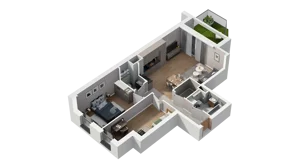 3 pokoje, mieszkanie 63,02 m², parter, oferta nr A3.0.50, ATAL Ruczaj, Kraków, Łagiewniki-Borek Fałęcki, Borek Fałęcki, ul. Obozowa