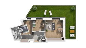 3 pokoje, mieszkanie 68,70 m², parter, oferta nr A3.0.51, ATAL Ruczaj, Kraków, Łagiewniki-Borek Fałęcki, Borek Fałęcki, ul. Obozowa