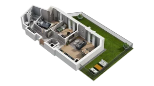 3 pokoje, mieszkanie 68,70 m², parter, oferta nr A3.0.51, ATAL Ruczaj, Kraków, Łagiewniki-Borek Fałęcki, Borek Fałęcki, ul. Obozowa