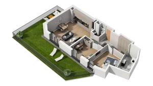 3 pokoje, mieszkanie 68,70 m², parter, oferta nr A3.0.51, ATAL Ruczaj, Kraków, Łagiewniki-Borek Fałęcki, Borek Fałęcki, ul. Obozowa