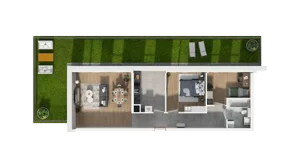 3 pokoje, mieszkanie 70,43 m², parter, oferta nr A3.0.52, ATAL Ruczaj, Kraków, Łagiewniki-Borek Fałęcki, Borek Fałęcki, ul. Obozowa