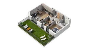 3 pokoje, mieszkanie 54,10 m², piętro 1, oferta nr A1.1.06, ATAL Ruczaj, Kraków, Łagiewniki-Borek Fałęcki, Borek Fałęcki, ul. Obozowa