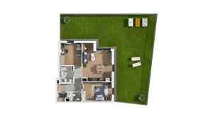3 pokoje, mieszkanie 60,23 m², piętro 1, oferta nr A4.1.08, ATAL Ruczaj, Kraków, Łagiewniki-Borek Fałęcki, Borek Fałęcki, ul. Obozowa