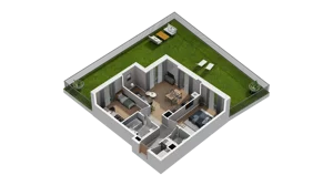 3 pokoje, mieszkanie 60,23 m², piętro 1, oferta nr A4.1.08, ATAL Ruczaj, Kraków, Łagiewniki-Borek Fałęcki, Borek Fałęcki, ul. Obozowa