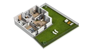 3 pokoje, mieszkanie 60,23 m², piętro 1, oferta nr A4.1.08, ATAL Ruczaj, Kraków, Łagiewniki-Borek Fałęcki, Borek Fałęcki, ul. Obozowa