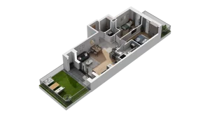 3 pokoje, mieszkanie 60,20 m², parter, oferta nr A5.0.37, ATAL Ruczaj, Kraków, Łagiewniki-Borek Fałęcki, Borek Fałęcki, ul. Obozowa