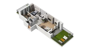 3 pokoje, mieszkanie 60,20 m², parter, oferta nr A5.0.37, ATAL Ruczaj, Kraków, Łagiewniki-Borek Fałęcki, Borek Fałęcki, ul. Obozowa