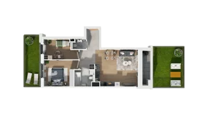 3 pokoje, mieszkanie 58,36 m², piętro 2, oferta nr A2.2.37, ATAL Ruczaj, Kraków, Łagiewniki-Borek Fałęcki, Borek Fałęcki, ul. Obozowa