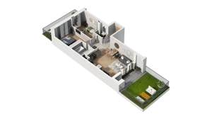 3 pokoje, mieszkanie 58,36 m², piętro 2, oferta nr A2.2.37, ATAL Ruczaj, Kraków, Łagiewniki-Borek Fałęcki, Borek Fałęcki, ul. Obozowa