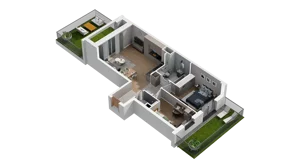 3 pokoje, mieszkanie 58,36 m², piętro 2, oferta nr A2.2.37, ATAL Ruczaj, Kraków, Łagiewniki-Borek Fałęcki, Borek Fałęcki, ul. Obozowa