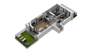 3 pokoje, mieszkanie 58,36 m², piętro 2, oferta nr A2.2.37, ATAL Ruczaj, Kraków, Łagiewniki-Borek Fałęcki, Borek Fałęcki, ul. Obozowa