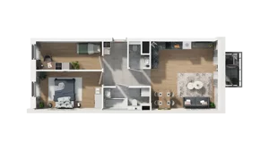 3 pokoje, mieszkanie 58,36 m², piętro 1, oferta nr A2.1.34, ATAL Ruczaj, Kraków, Łagiewniki-Borek Fałęcki, Borek Fałęcki, ul. Obozowa