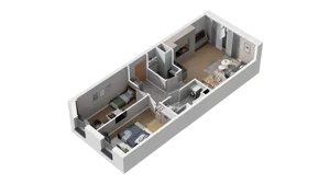 3 pokoje, mieszkanie 58,36 m², piętro 1, oferta nr A2.1.34, ATAL Ruczaj, Kraków, Łagiewniki-Borek Fałęcki, Borek Fałęcki, ul. Obozowa