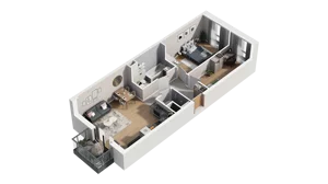 3 pokoje, mieszkanie 58,36 m², piętro 1, oferta nr A2.1.34, ATAL Ruczaj, Kraków, Łagiewniki-Borek Fałęcki, Borek Fałęcki, ul. Obozowa