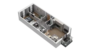 3 pokoje, mieszkanie 58,36 m², piętro 1, oferta nr A2.1.34, ATAL Ruczaj, Kraków, Łagiewniki-Borek Fałęcki, Borek Fałęcki, ul. Obozowa